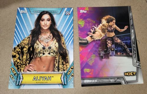 WWE Women's Division Aliyah cards