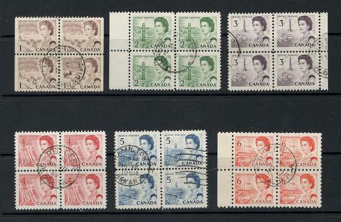 Canada Stamps - Queen Elizabeth II 1967 Centennial Blocks