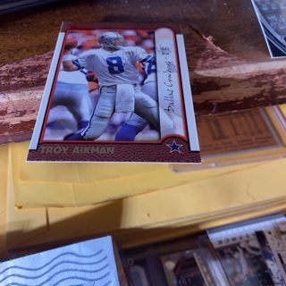 1999 bowman Troy aikman football card 