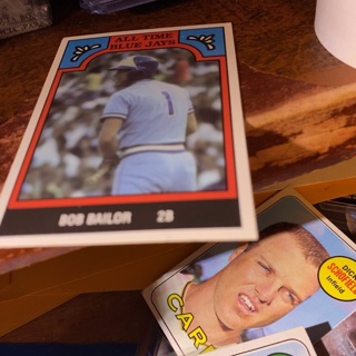 1986 tcma all time blue jays Bob bailor baseball card 