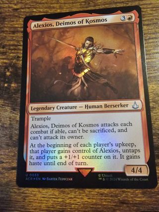 Magic the gathering mtg Alexios Deimos of Kosmos Assassins Creed