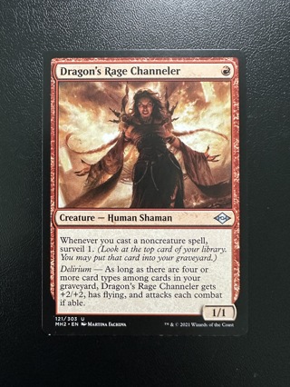 Dragon's Rage Channeler MTG Magic the Gathering MH2 Lightly Played Card