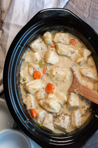 Slow cooker chicken&dumpling thick recipe card +5recip