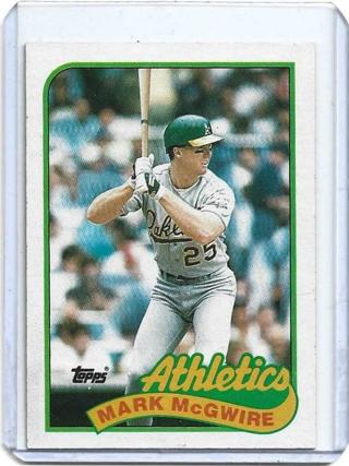 1989 TOPPS MARK McGWIRE CARD