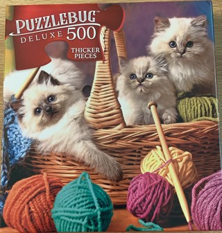 PUZZLEBUG PUZZLE~KNITTIN KITTENS~500 PIECES~FREE SHIPPING!