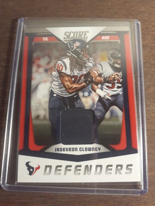 JADEVEON CLOWNEY  2018 Panini Score Defenders Jersey Card