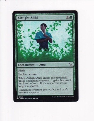 MAGIC THE GATHERING MTG MURDERS AT KARLOV MANOR FOIL AIRTIGHT ALIBI