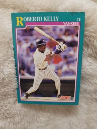 ROBERTO KELLY YANKEES SPORTS CARD PLUS 2 MYSTERY CARDS