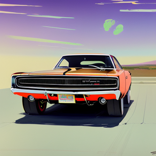 Listia Digital Collectible: 1968 Dodge Charger Drag Car