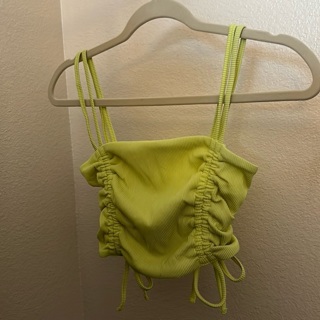 Lime green crop top 