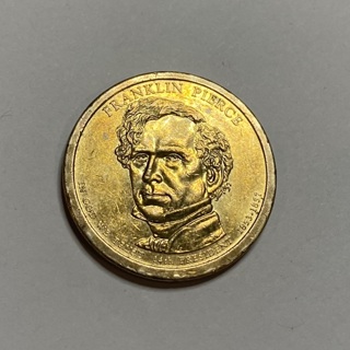 Franklin Pierce Gold Presidential One Dollar Coin!