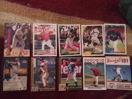 10 card MLB lot insert