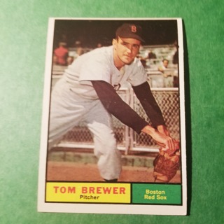 1961 - TOPPS EXMT - NRMT BASEBALL - CARD NO. 434 - TOM BREWER - RED SOX