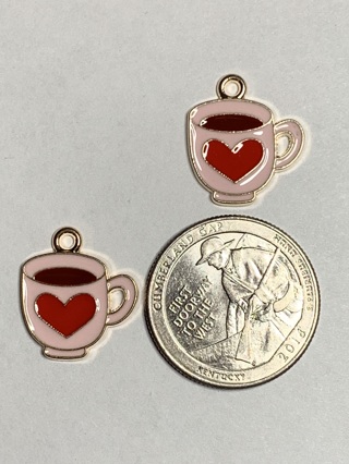 ♥♥VALENTINE’S DAY CHARMS~#7~SET 3~SET OF 2 CHARMS~FREE SHIPPING ♥♥
