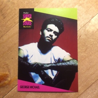 1991 ProSet Super⭐️Stars MusiCards - GEORGE MICHAEL (Card # 77)