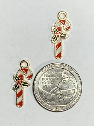 CHRISTMAS CHARMS~#59~SET OF 2 CHARMS~FREE SHIPPING!