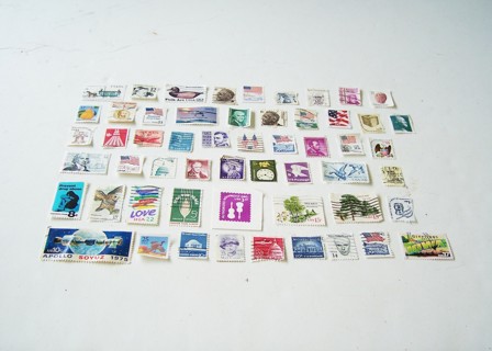 United States Postage Stamps Used/Cancelled Set of 55