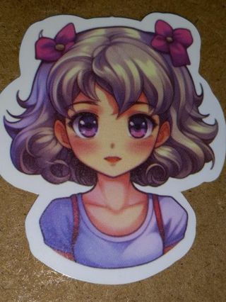 Girl Cute nice 1⃣ vinyl sticker no refunds regular mail only Very nice quality!