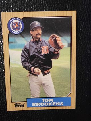 87 Topps Tom Brookens #713