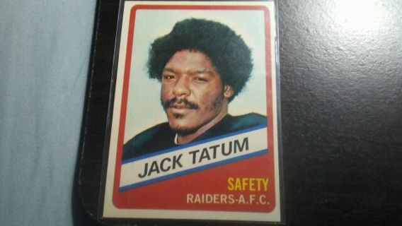 RARE ORIGINAL 1976 TOPPS WONDER BREAD ALL STAR SERIES JACK TATUM OAKLAND RAIDERS FOOTBALL CARD# 20