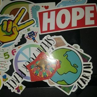 20 - Random Peace Love & Happiness Stickers