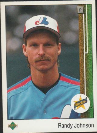 1989 Randy Johnson UD Upper Deck ROOKIE CARD #25 - Montreal Expos Mariners RC