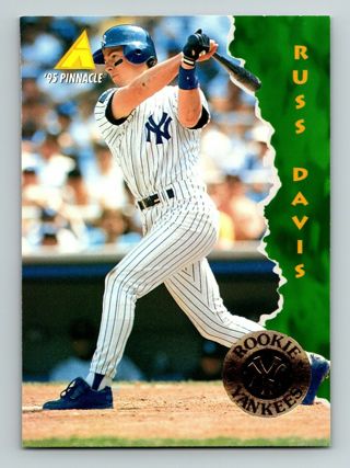 1995 Pinnacle Baseball # 414 Russ Davis RC Yankees Baseball Card