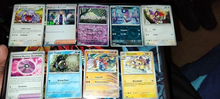 9 mint condition Pokemon Cards
