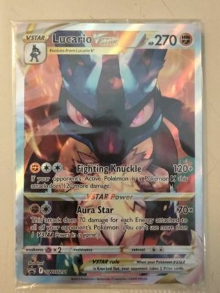 Sealed Lucario vstar swsh 291 pokemon