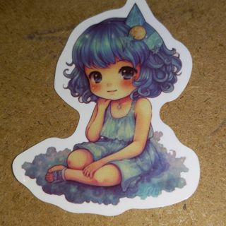 Anime New Cute 1⃣ vinyl sticker no refunds regular mail only Very nice quality!