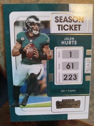 2021 PANINI CONTENDERS SEASON TICKET JALEN HURTS PHILADELPHIA EAGLES FOOTBALL CARD# 79