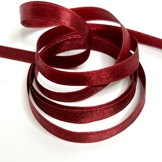 Burgundy Satin 3/8” Wide Ribbon 