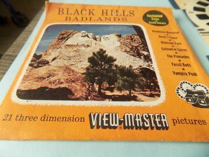 Vintage 1949 Black Hills Badland 21 3 dimenstional View Master disc