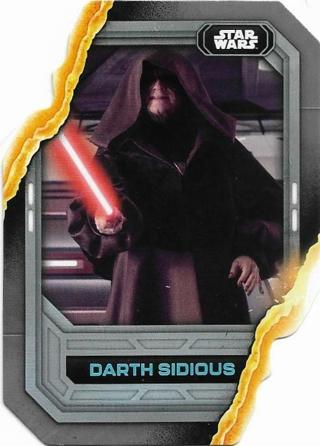 2023 STAR WARS DARTH SIDIOUS LIGHTSABER STYLINGS DIE CUT CARD