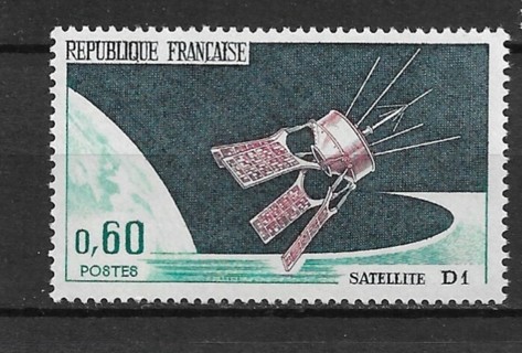 1966 France Sc1148 French Satellite D1 MNH