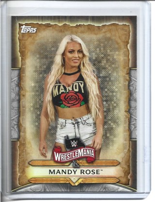 2020 Topps WWF/WWE Mandy Rose Card 