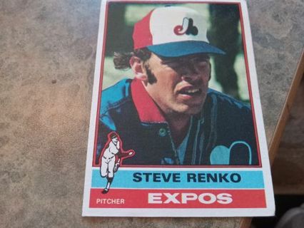 1976 TOPPS STEVE RENKO MONTREAL EXPOS BASEBALL CARD"# 264