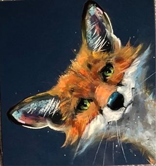 Cute Fox - 3 x 4” MAGNET - GIN ONLY