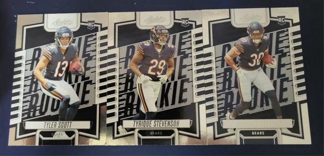 2023 Absolute Chicago Bears rookie card lot