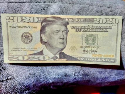 2 Trump Dollar Bills