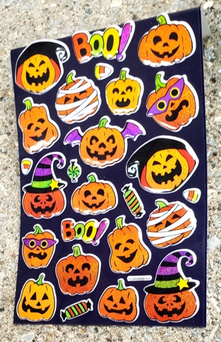 HALLOWEEN PUFFY STICKERS STYLE 4