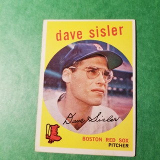 1959 - TOPPS BASEBALL CARD NO. 384 - DAVE SISLER - RED SOX