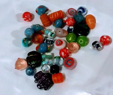 28 Lampwork Beads-12 mm & Up