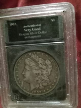 Authinticated Morgan Silver Dollar