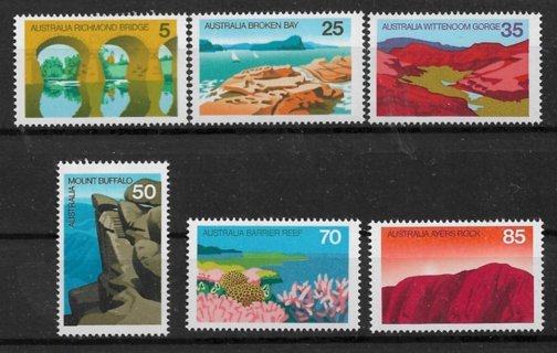 1976 Australia Sc641-6 Scenes MNH C/S of 6