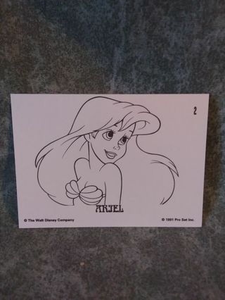 The Little Mermaid Coloring Trading Card