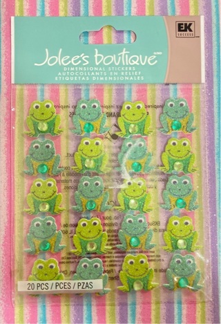 Kawaii frog sticker sheet