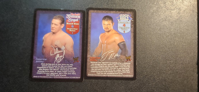 WWE WWF William Regal / Jamie Nobel Cards - Raw Deal - Lot of 2 cards