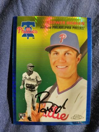 2023 Topps Chrome Platinum Blue Prism Refractor Rookie Brewer Hicklen