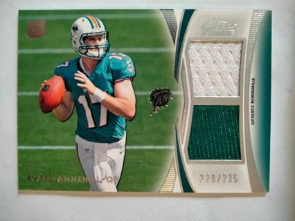 2012 Ryan tannehill dual rookie jersey card 229/235